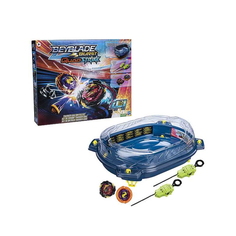 HASBRO Beyblade Quadstrike - Set De Batalla Thunder Edge | Juguetes