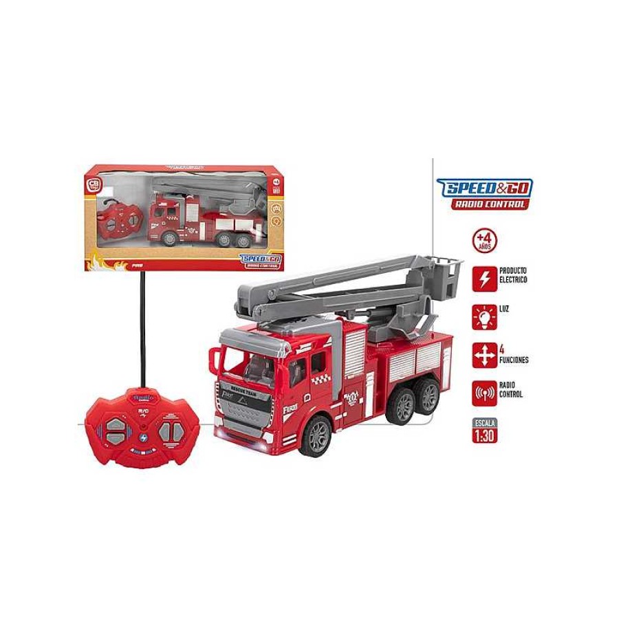 COLOR BABY Speed And Go Camion Bomberos Rc 1:30-27Mgh Fire | Juguetes