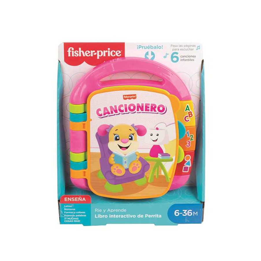 FISHER PRICE Fisher-Price Rie Y Aprende Libro Interactivo De Aprendizaje Rosa | Juguetes