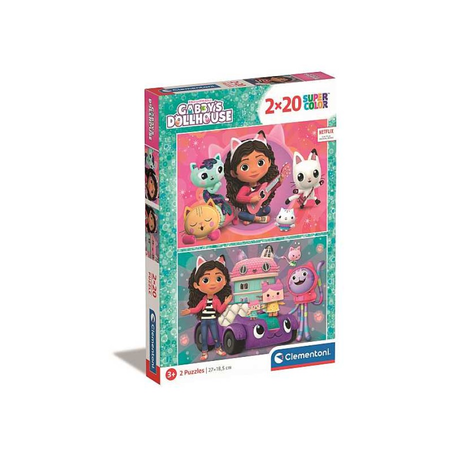 CLEMENTONI Clementoni- Puzzle Infantil 2X20 La Casa De Mu Ecas De Gabby | Juguetes