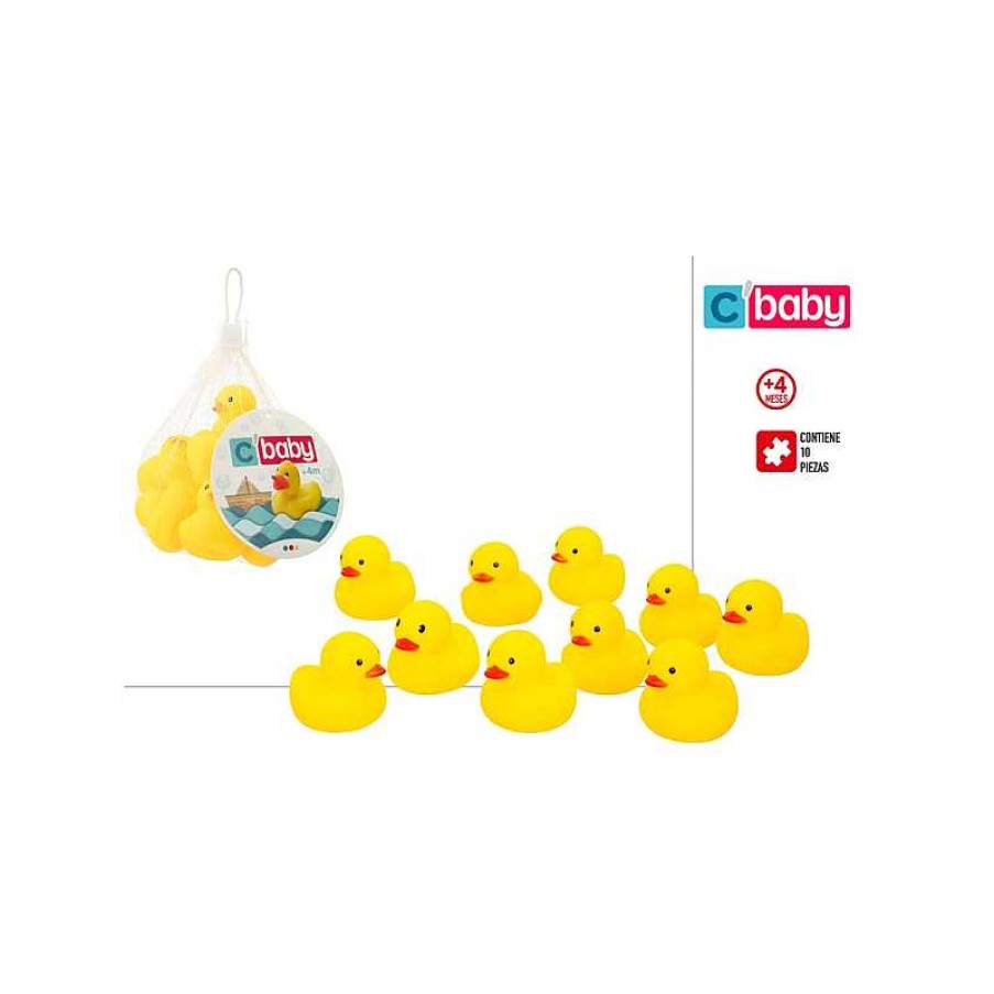 COLOR BABY Pack 10 Patitos Vinilo | Juguetes