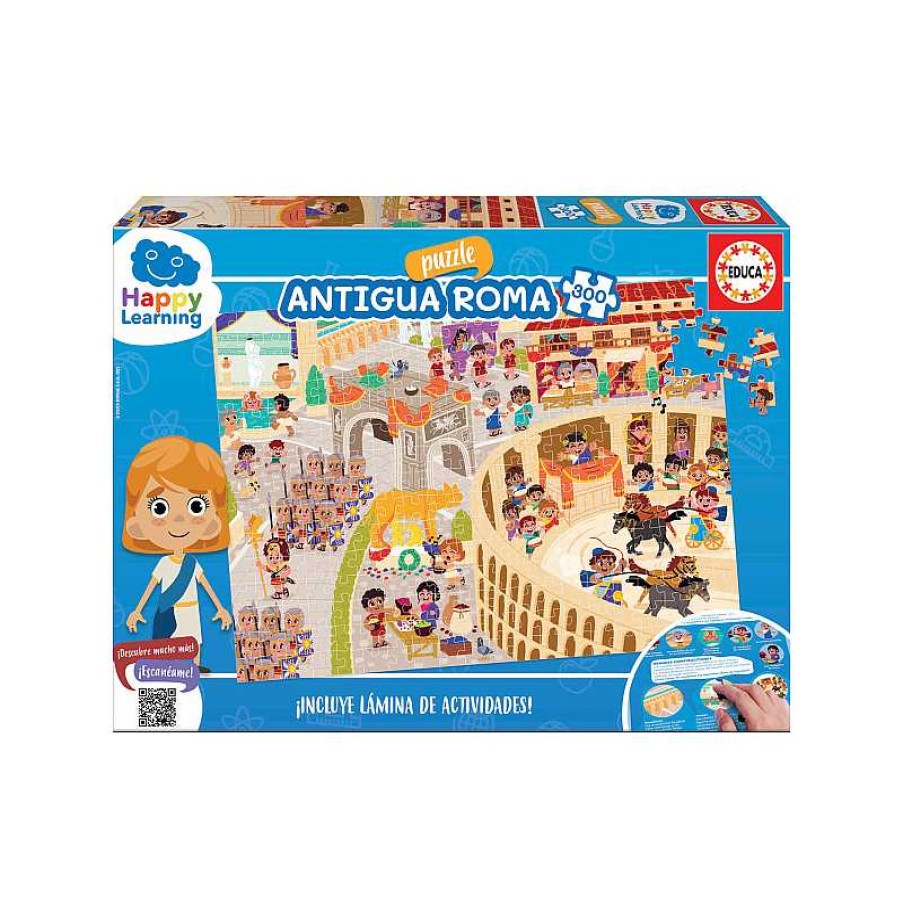 EDUCA Puzzle 300 Piezas Antigua Roma Happy Learning | Juguetes