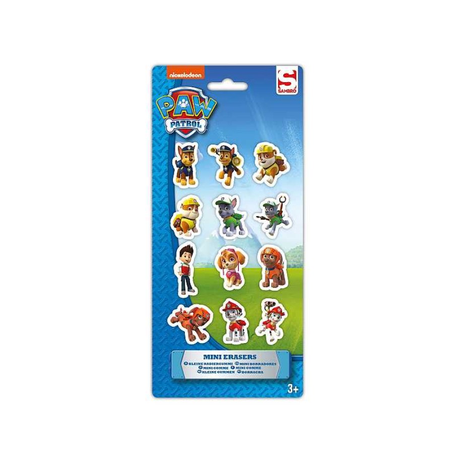 JUGUETES CARRION Patrulla Canina Set 12 Gomas Borrar | Juguetes