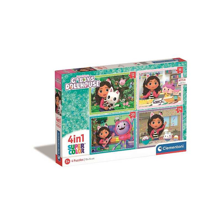 CLEMENTONI Clementoni- Puzzle Infantil 4 In 1 La Casa De Mu Ecas De Gabby | Juguetes