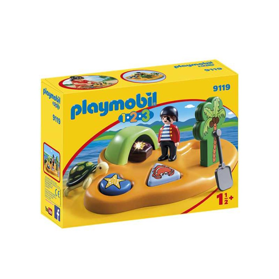 PLAYMOBIL 1.2.3 Isla Pirata | Juguetes