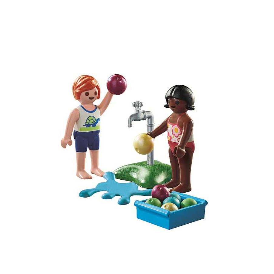 PLAYMOBIL Ni Os Con Globos De Agua | Juguetes