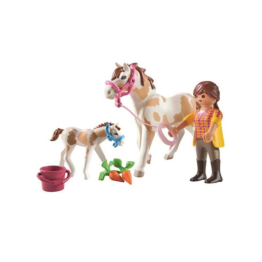 PLAYMOBIL Caballo Con Potro | Juguetes