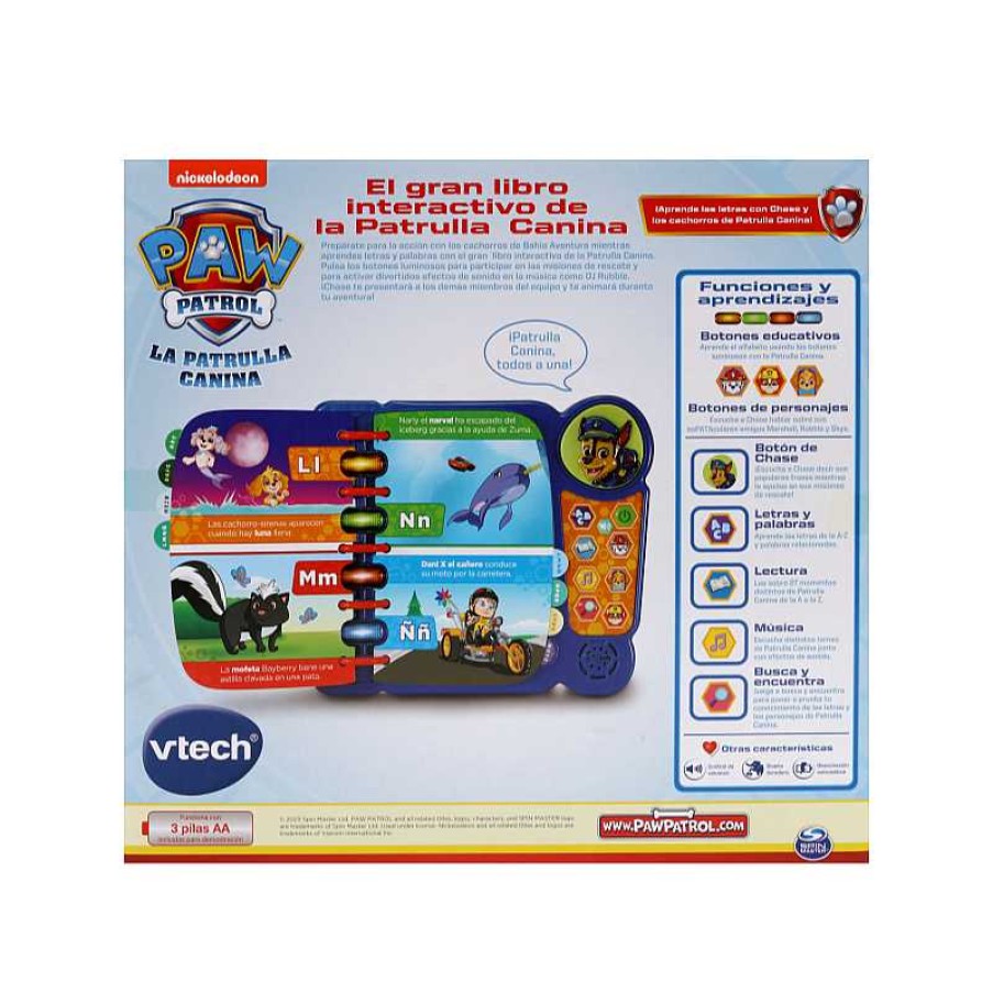 VTECH Libro Interactivo De La Patrulla Canina 10 Aniversario | Juguetes