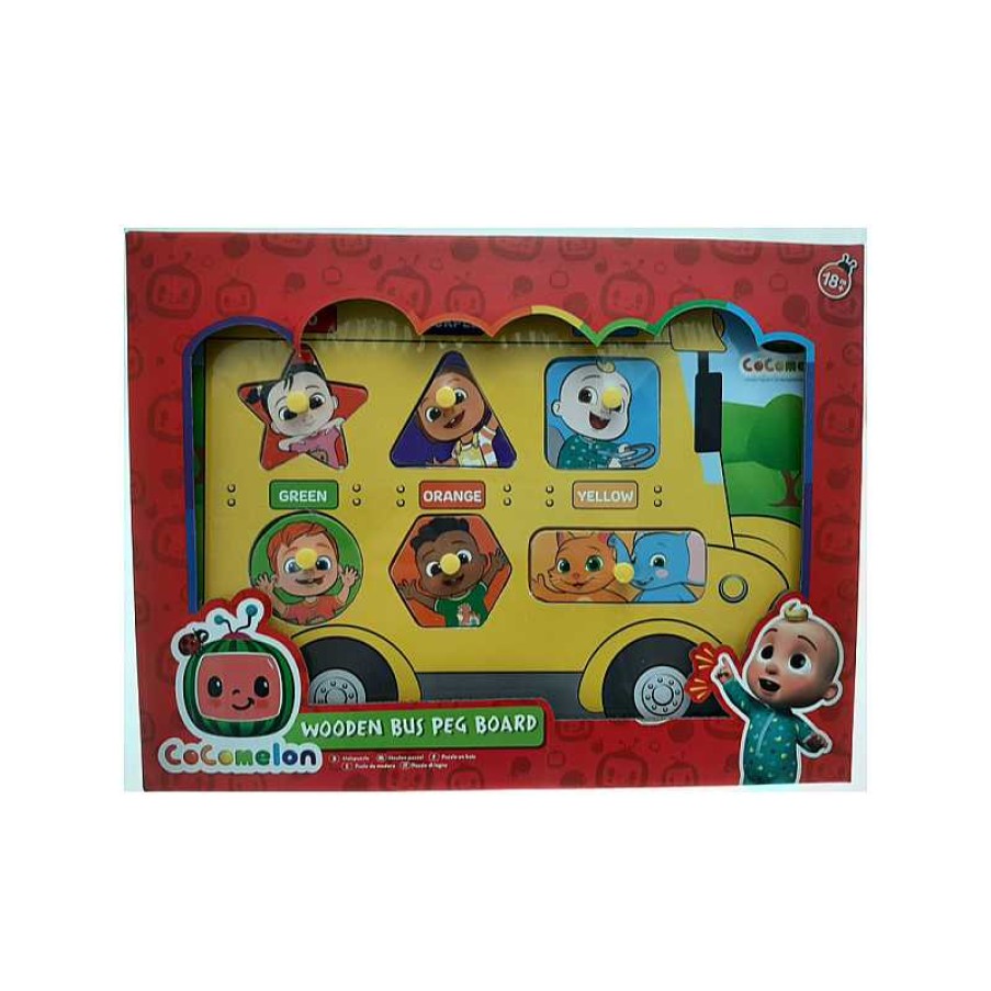 Juguetes Carrión Cocomelon Puzzle Tablero Madera Autobus | Juguetes