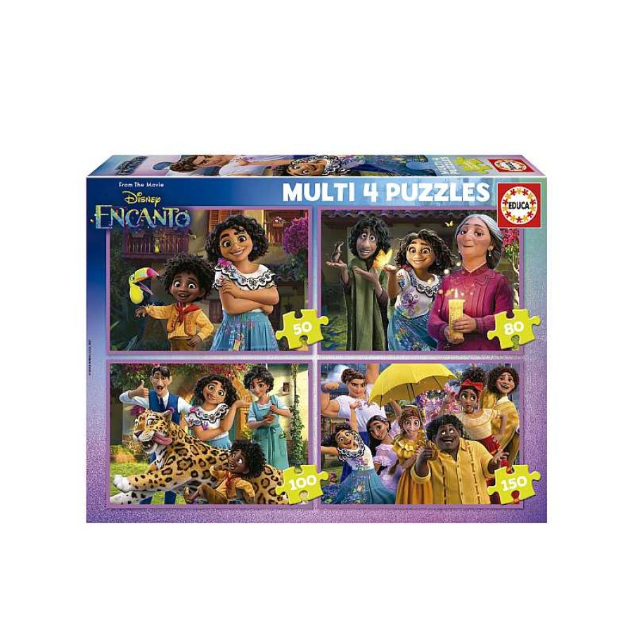 EDUCA Puzzle Multi 4 In 1 50-80-100-150 Piezas Disney Encanto | Juguetes