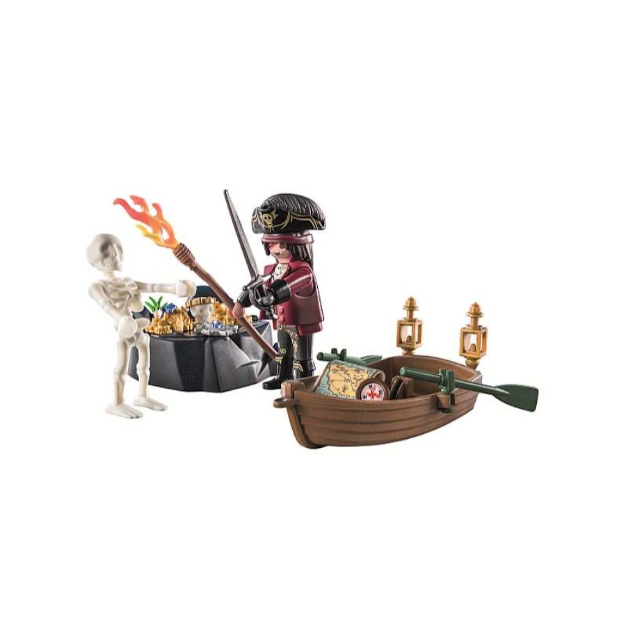 PLAYMOBIL Starter Pack Pirata Con Bote De Remos | Juguetes