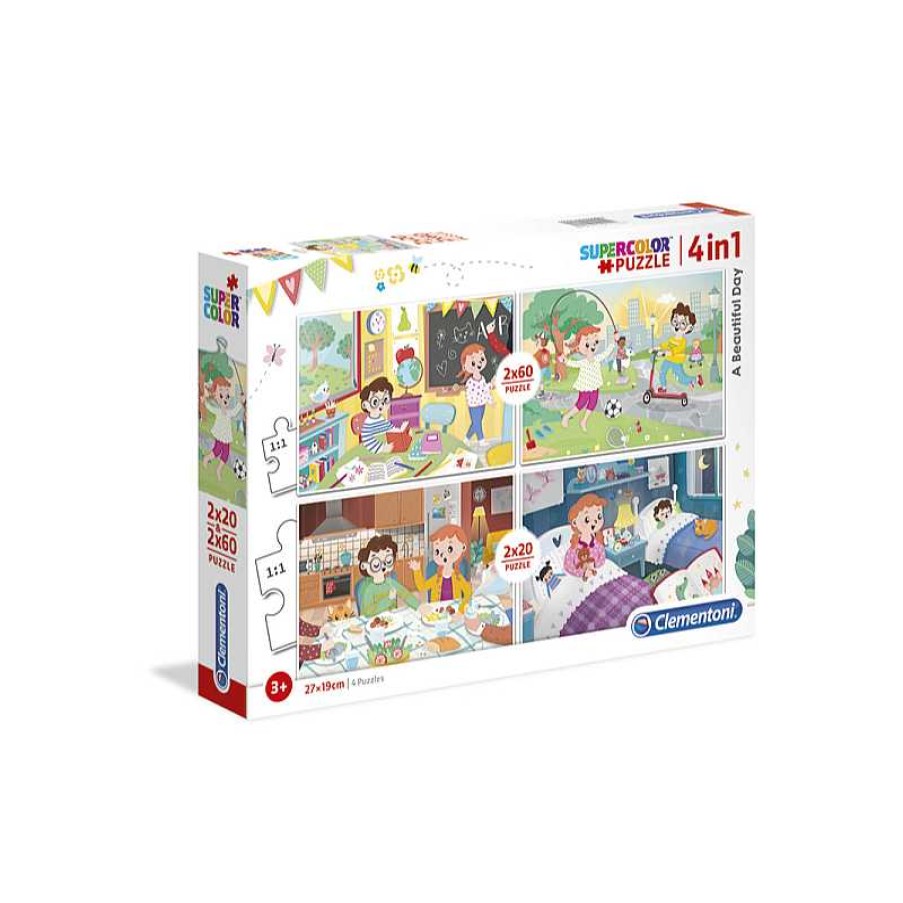 CLEMENTONI Puzzle 2X20 + 2X60 Piezas Un Buen Dia | Juguetes