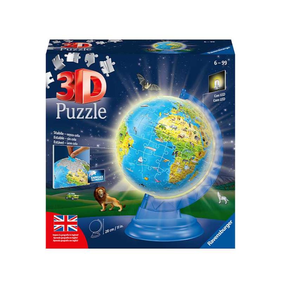 RAVENSBURGER 3D Globo 180 Piezas Con Luz | Juguetes