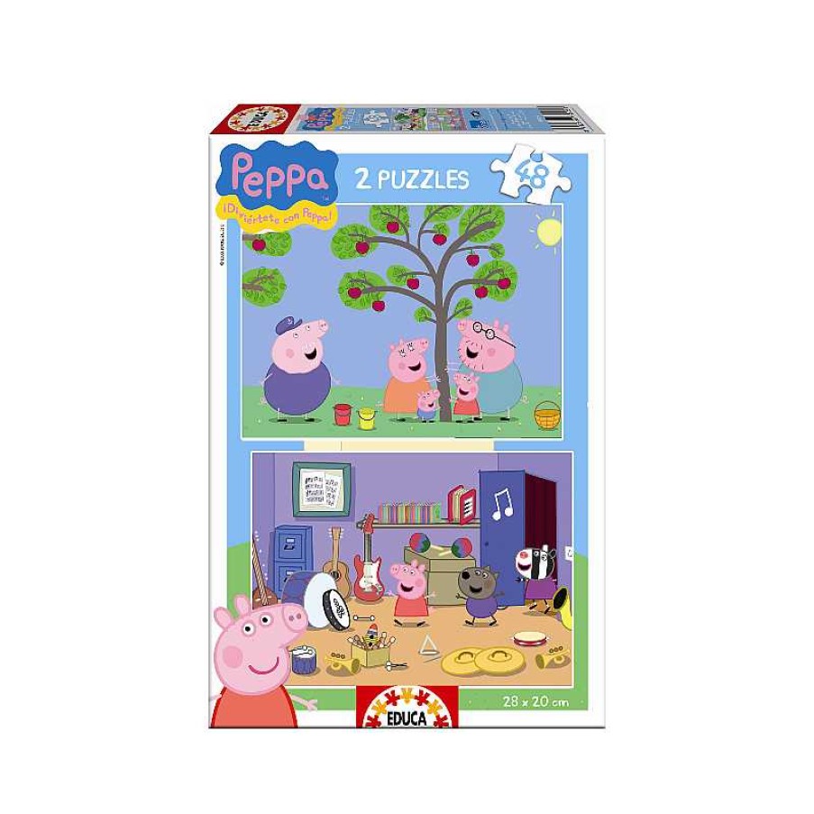 EDUCA Puzzle 2X48 Piezas Peppa Pig | Juguetes