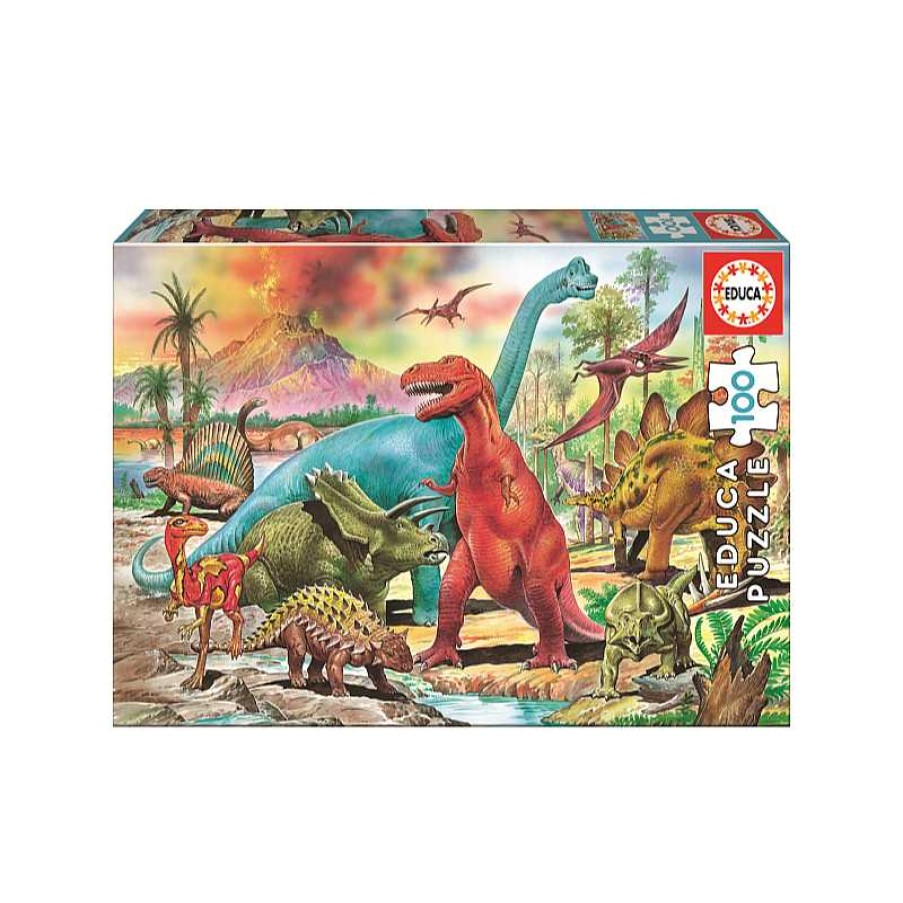 EDUCA Puzzle 100 Piezas Dinosaurios | Juguetes