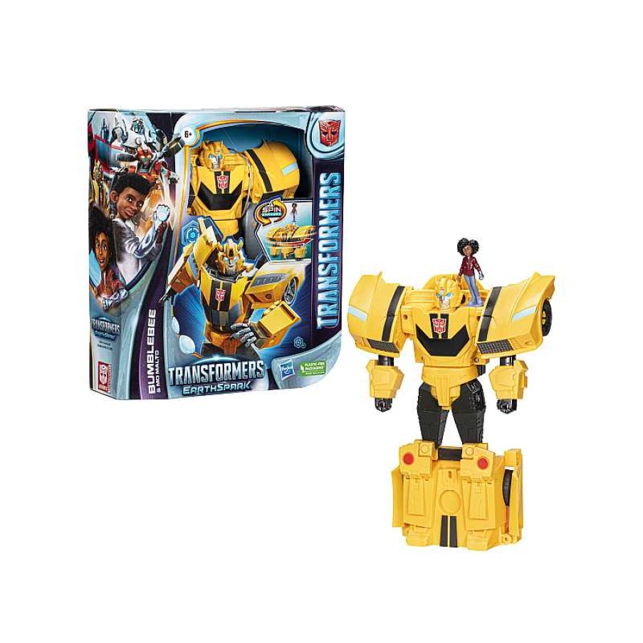 HASBRO Transformers Earthspark- Spinchanger Bumblebee | Juguetes