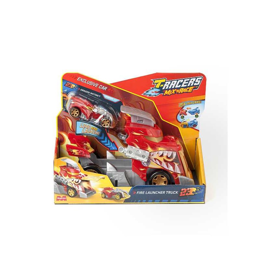 MAGIC BOX TOYS T-Racers S - Playset Fire Launcher Truck | Juguetes