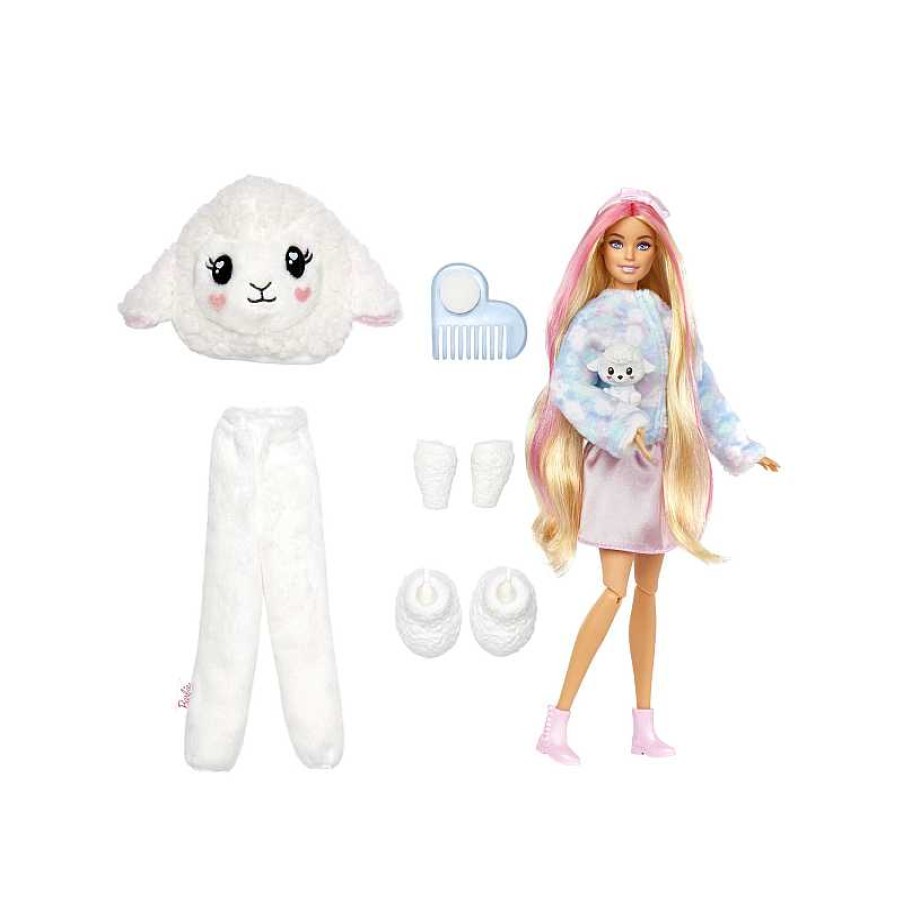 MATTEL Barbie Cutie Reveal Camisetas Cozy Oveja | Juguetes