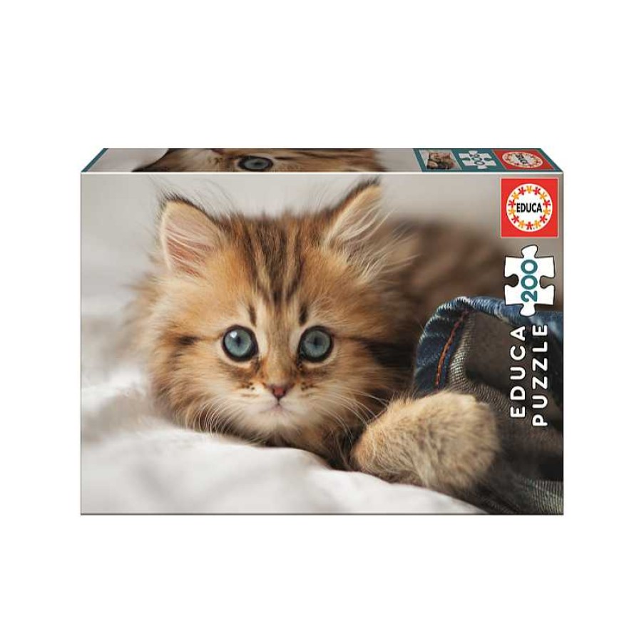 EDUCA Puzzle 200 Pzas Gatito | Juguetes