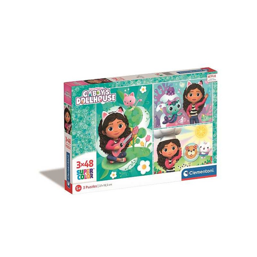 CLEMENTONI Clementoni- Puzzle Infantil 3X48 La Casa De Mu Ecas De Gabby | Juguetes