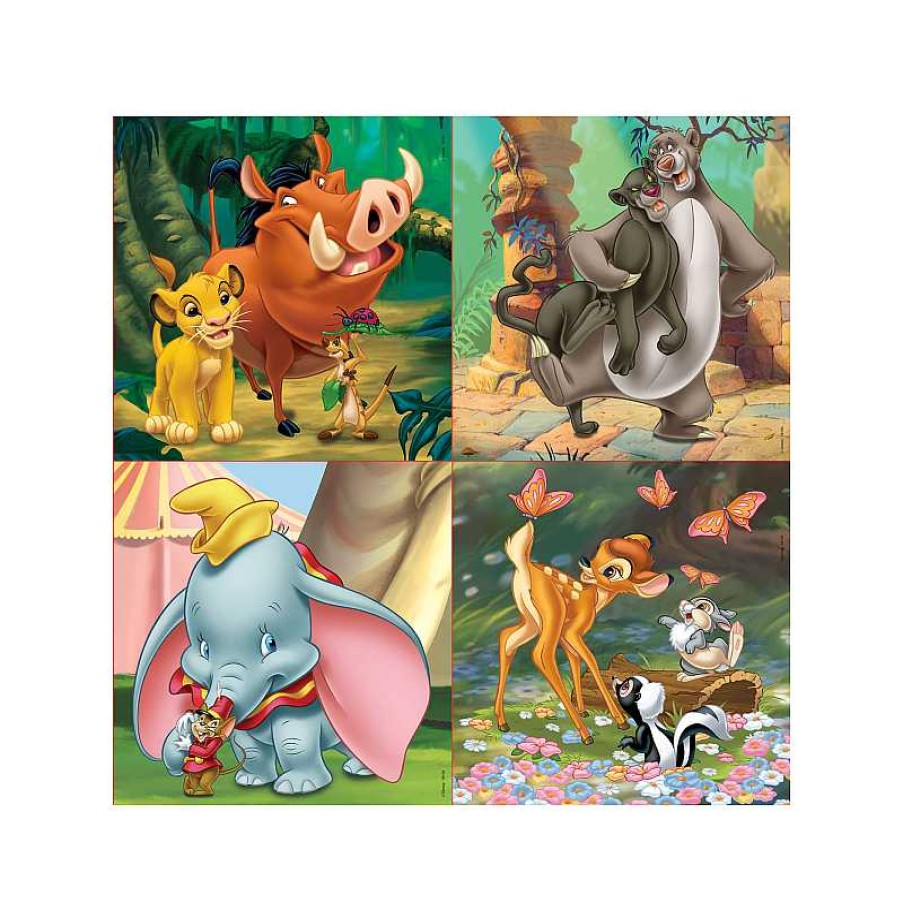 EDUCA Puzzle Progresivo 12+16+20+25 Piezas Disney Animals | Juguetes