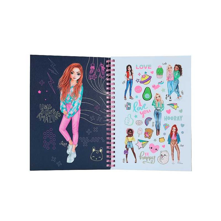 TOP MODEL Top Model Doodle Book Neon Con Set De Boligrafos Neon | Juguetes