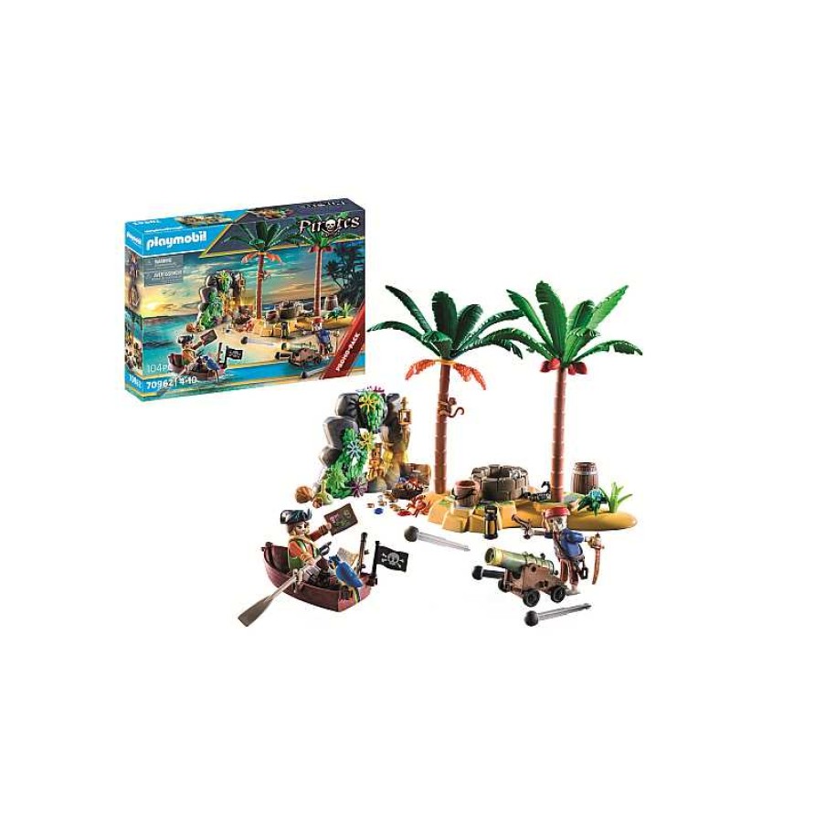 PLAYMOBIL Isla Del Tesoro Pirata Con Esqueleto | Juguetes