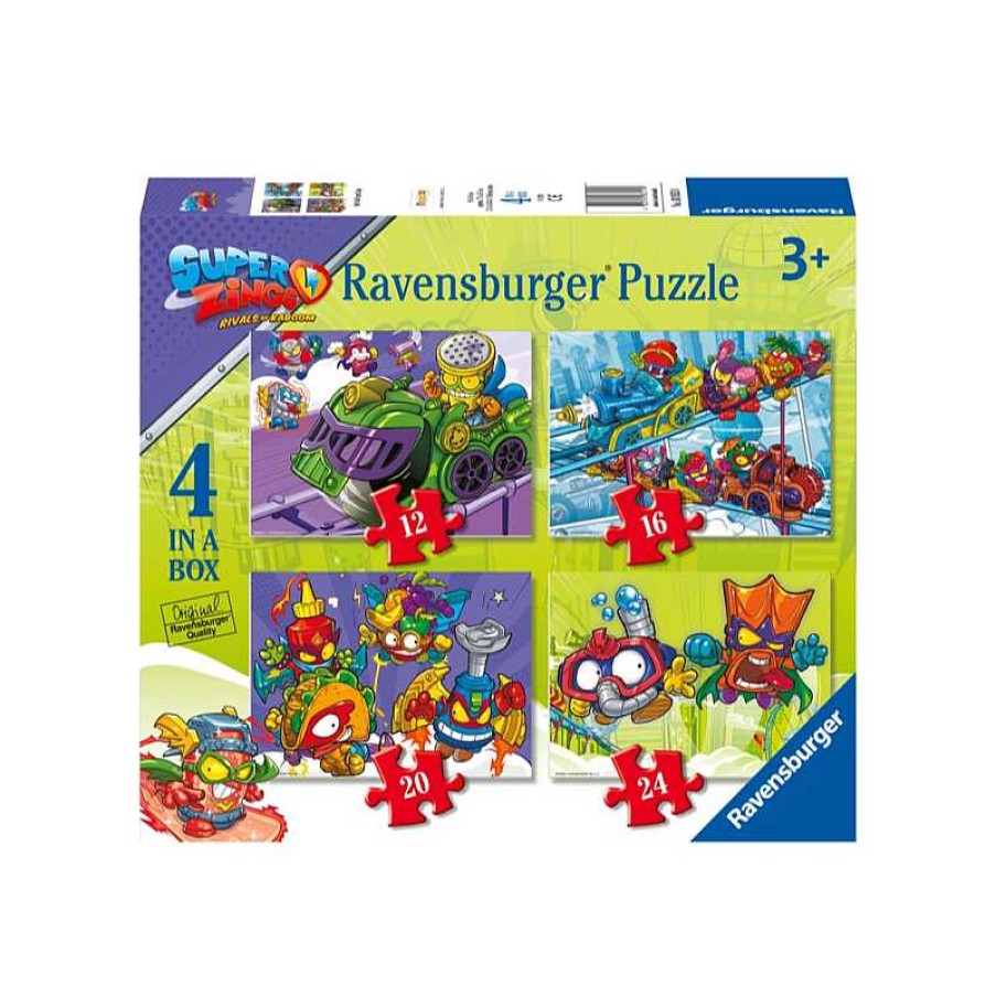 RAVENSBURGER Puzzle 4 In A Box Super Zings | Juguetes