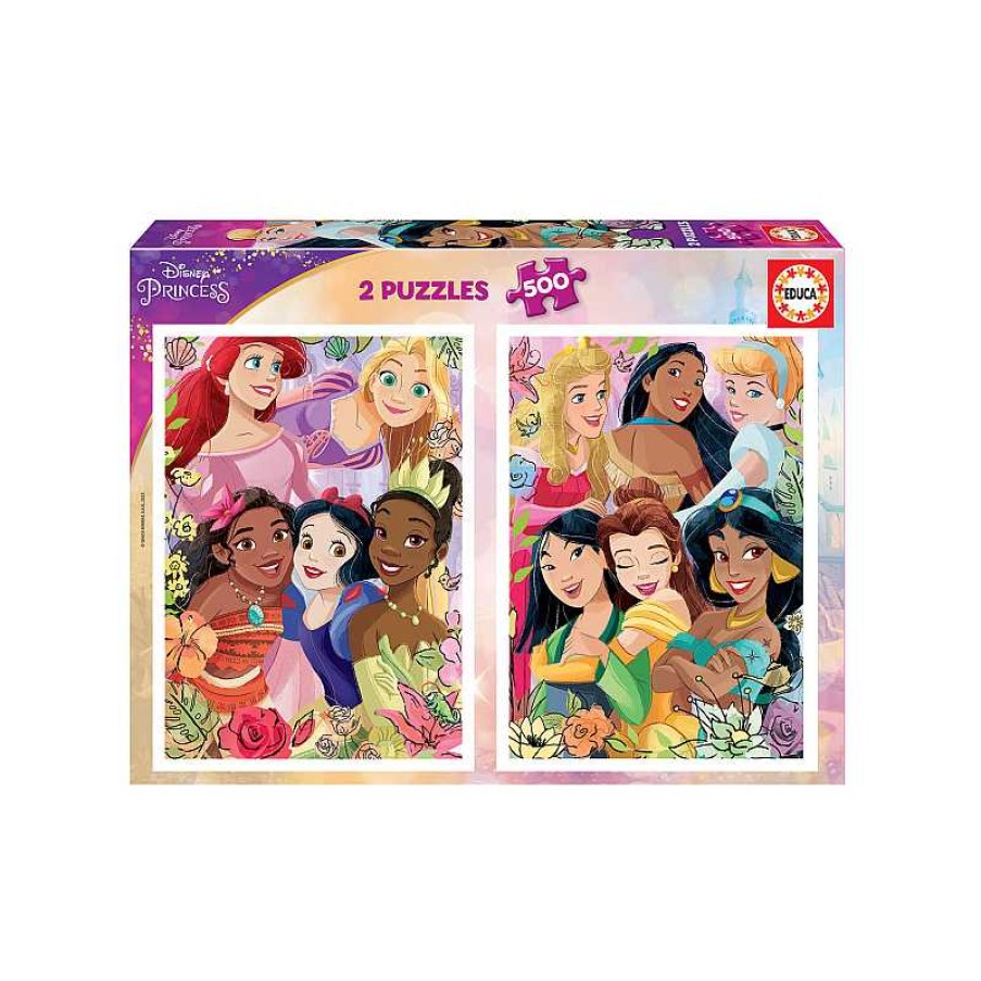 EDUCA Puzzle 2X500 Piezas Disney Princess | Juguetes