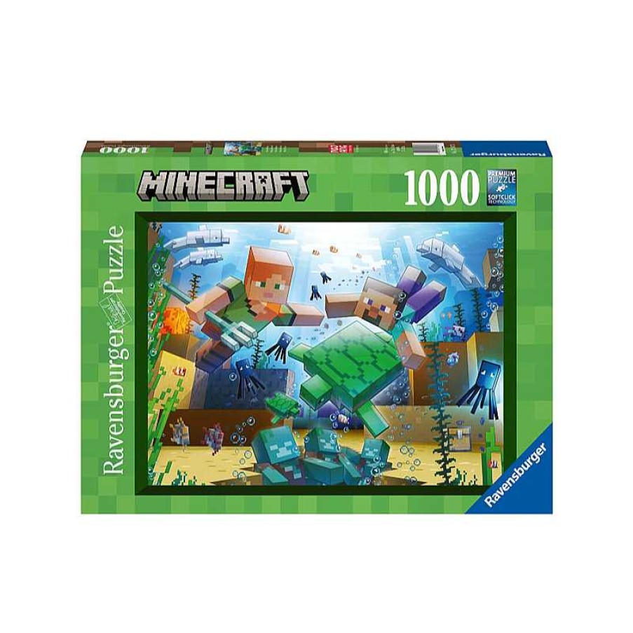 RAVENSBURGER Puzzle 1000 Piezas Minecraft Mosaic | Juguetes