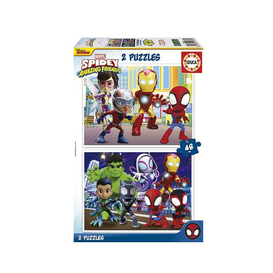 EDUCA Puzzle 2X48 Piezas Spidey And His Amazing Friends | Juguetes