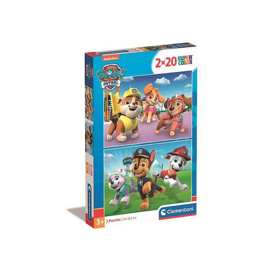 CLEMENTONI Clementoni- Puzzle Infantil 2X20 Paw Patrol | Juguetes