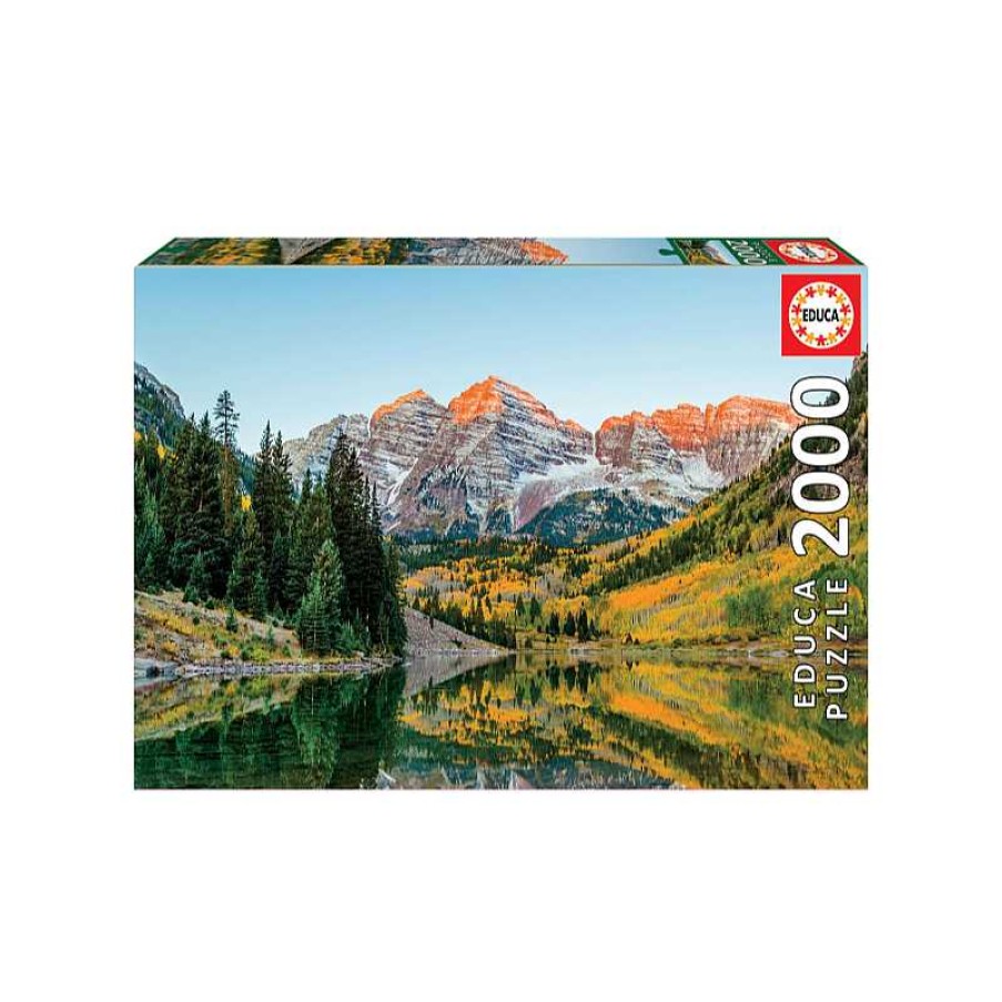 EDUCA Puzzle 2000 Piezas Maroon Bells Estados Unidos | Juguetes