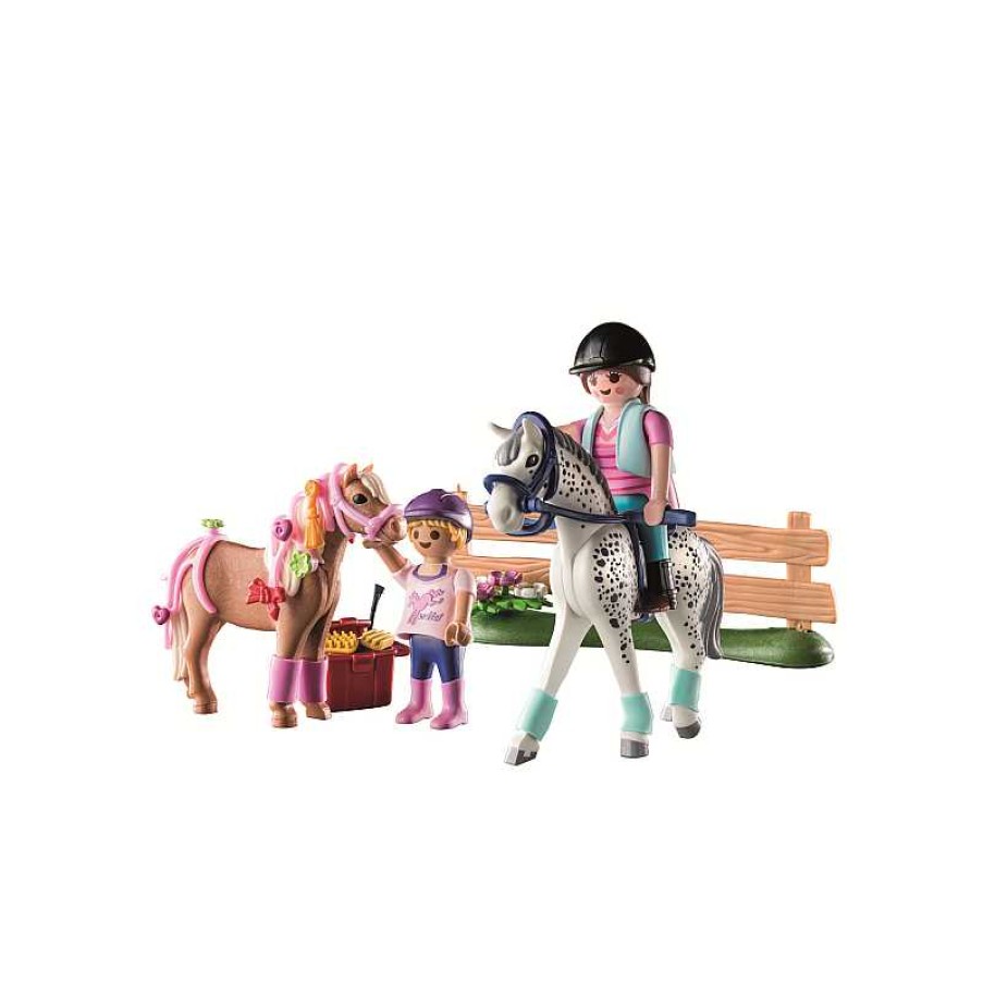 PLAYMOBIL Starter Pack Cuidado De Caballos | Juguetes