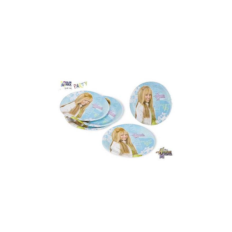 Juguetes Carrión Set 8 Platos D23 Hannah Montana | Juguetes