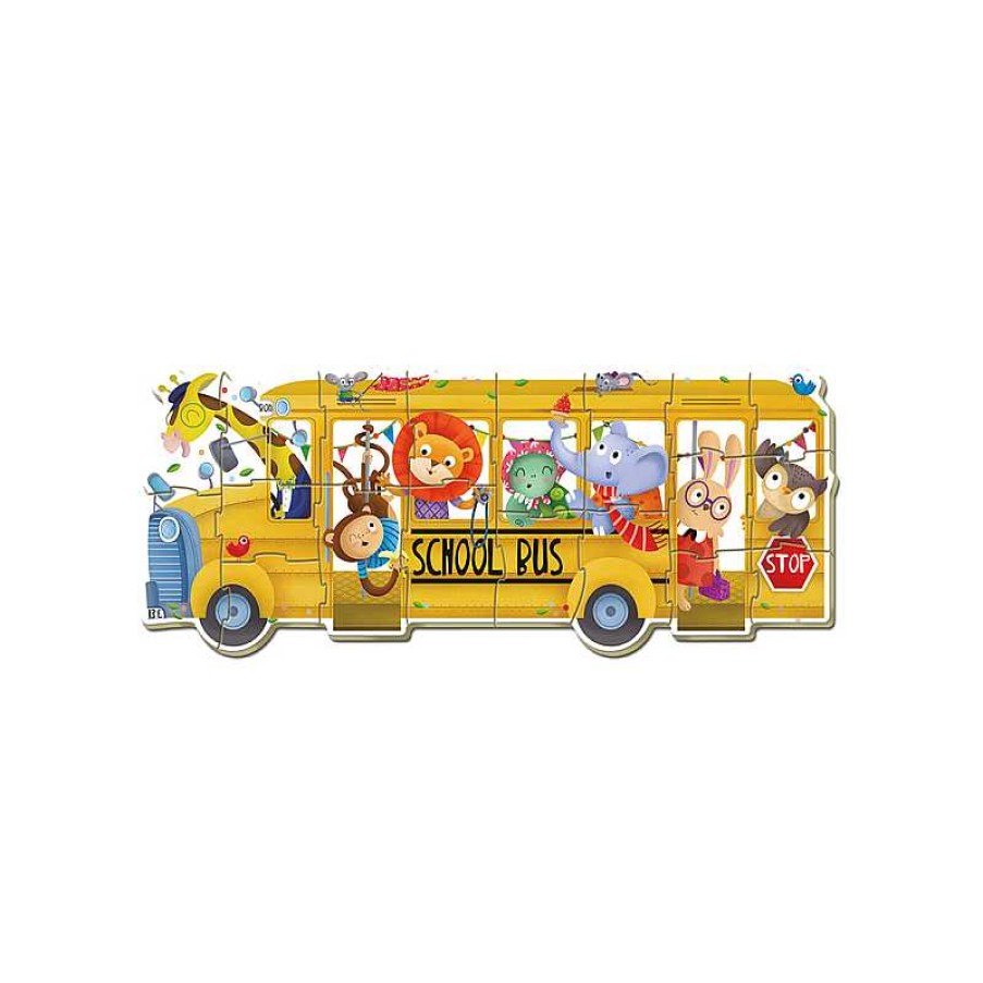 EDUCA Baby Puzzle School Bus Animales | Juguetes