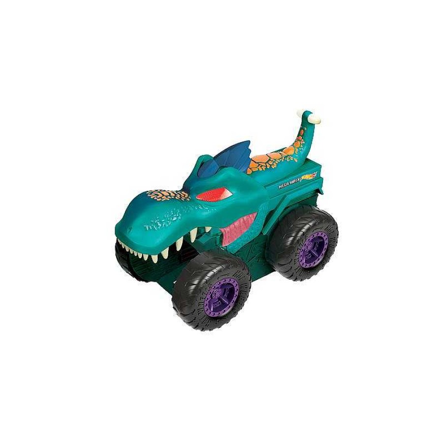 HOT WHEELS Hot Wheels Monster Trucks Mega Wrex Mastica Coches | Juguetes