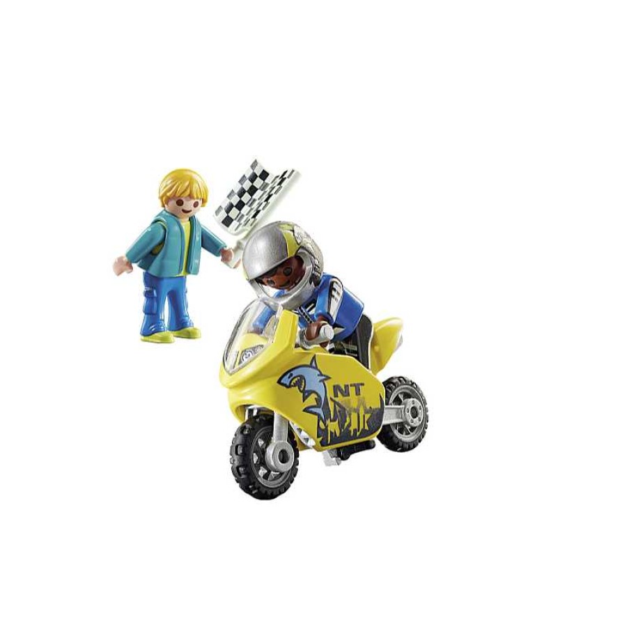 PLAYMOBIL Chicos Con Moto De Carreras Playmobil Special Plus | Juguetes