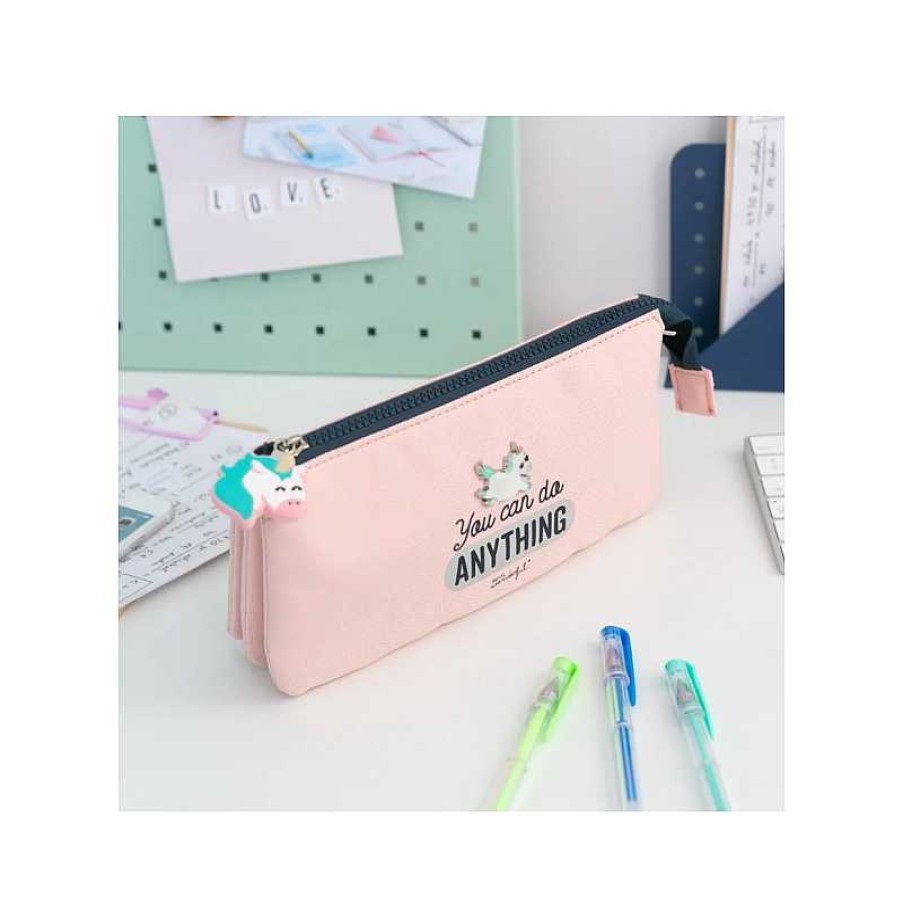 MR WONDERFUL Estuche Triple - Unicornio - You Can Do Anything | Juguetes