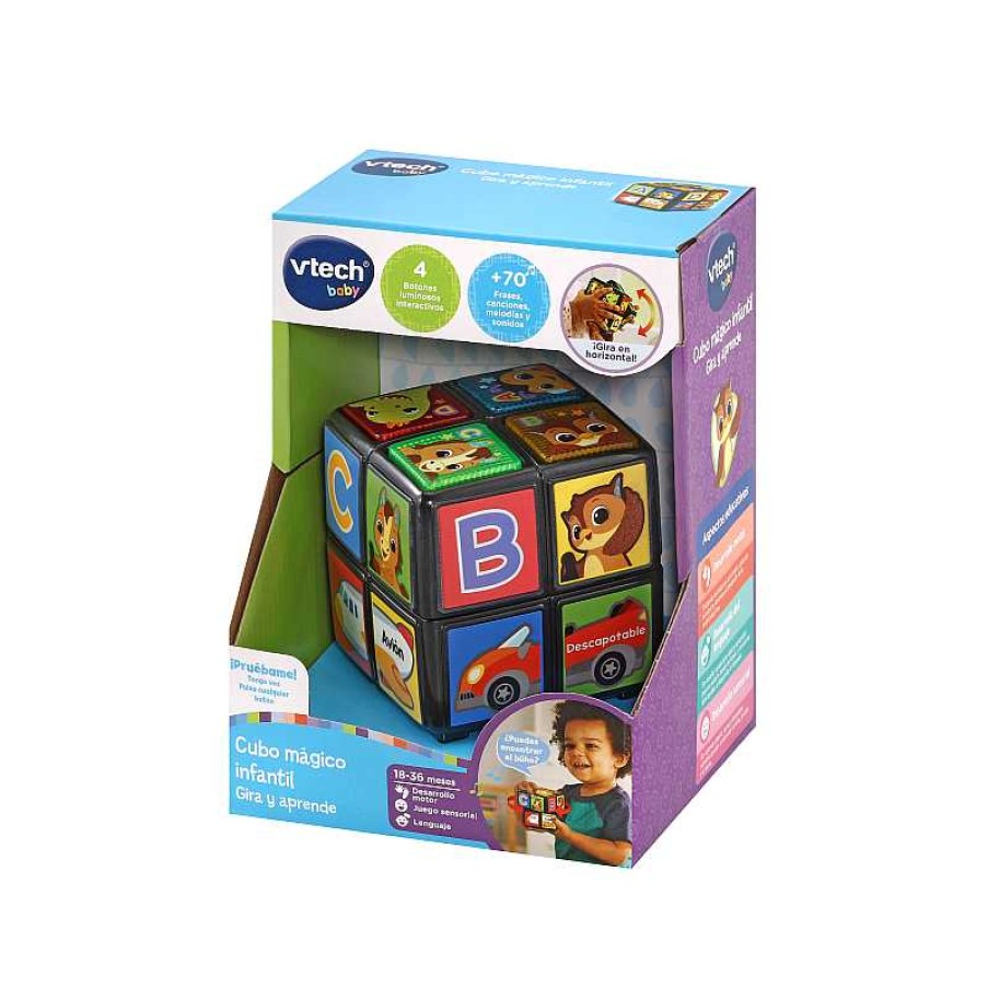 VTECH Cubo Magico Infantil Gira Y Aprende | Juguetes