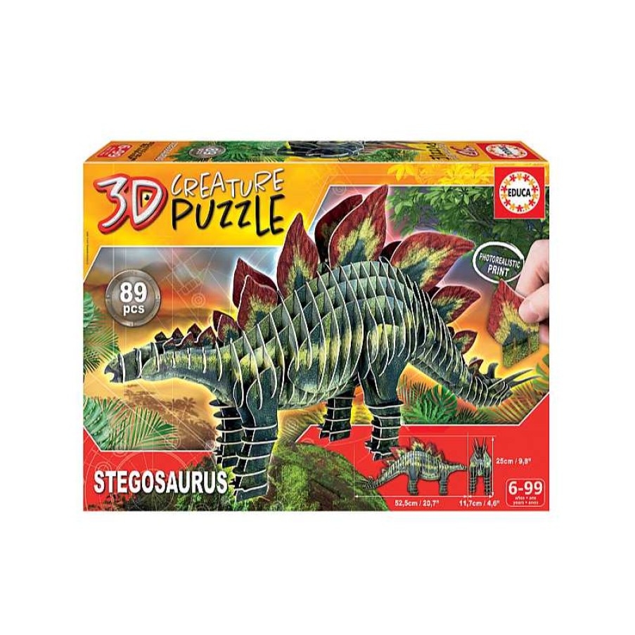 EDUCA Stegosaurus 3D Creature Puzzle | Juguetes