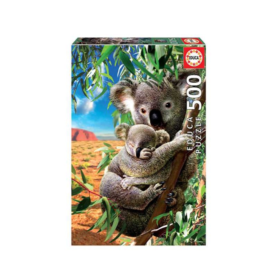 EDUCA Puzzle 500 Piezas Koala Con Su Cachorro | Juguetes