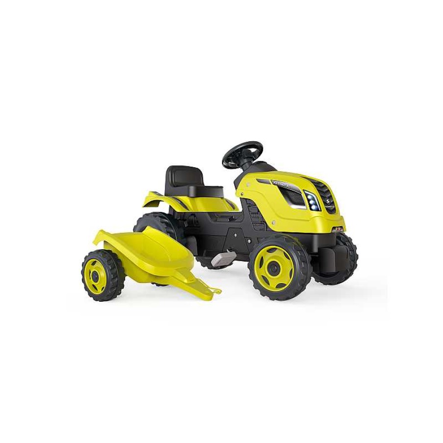 SMOBY Tractor Farmer Xl Verde Con Remolque | Juguetes