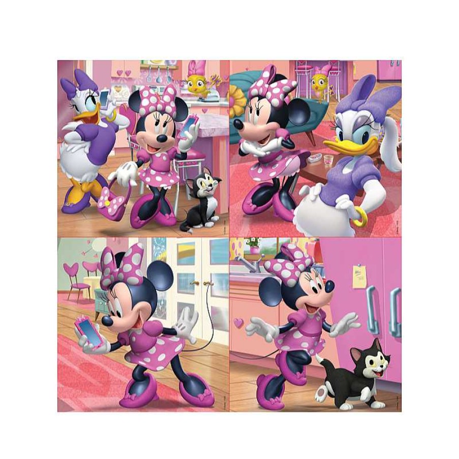 EDUCA Puzzle Progresivo 12+16+20+25 Piezas Minnie Happy Helpers | Juguetes