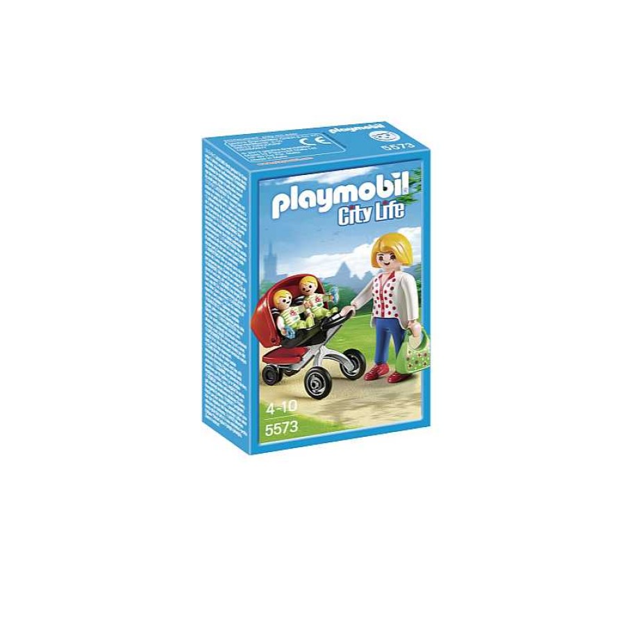 PLAYMOBIL Mama Con Carrito De Gemelos | Juguetes