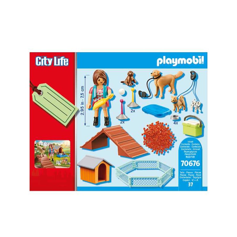 PLAYMOBIL Set De Regalo Entrenadora De Perros Playmobil City Life | Juguetes