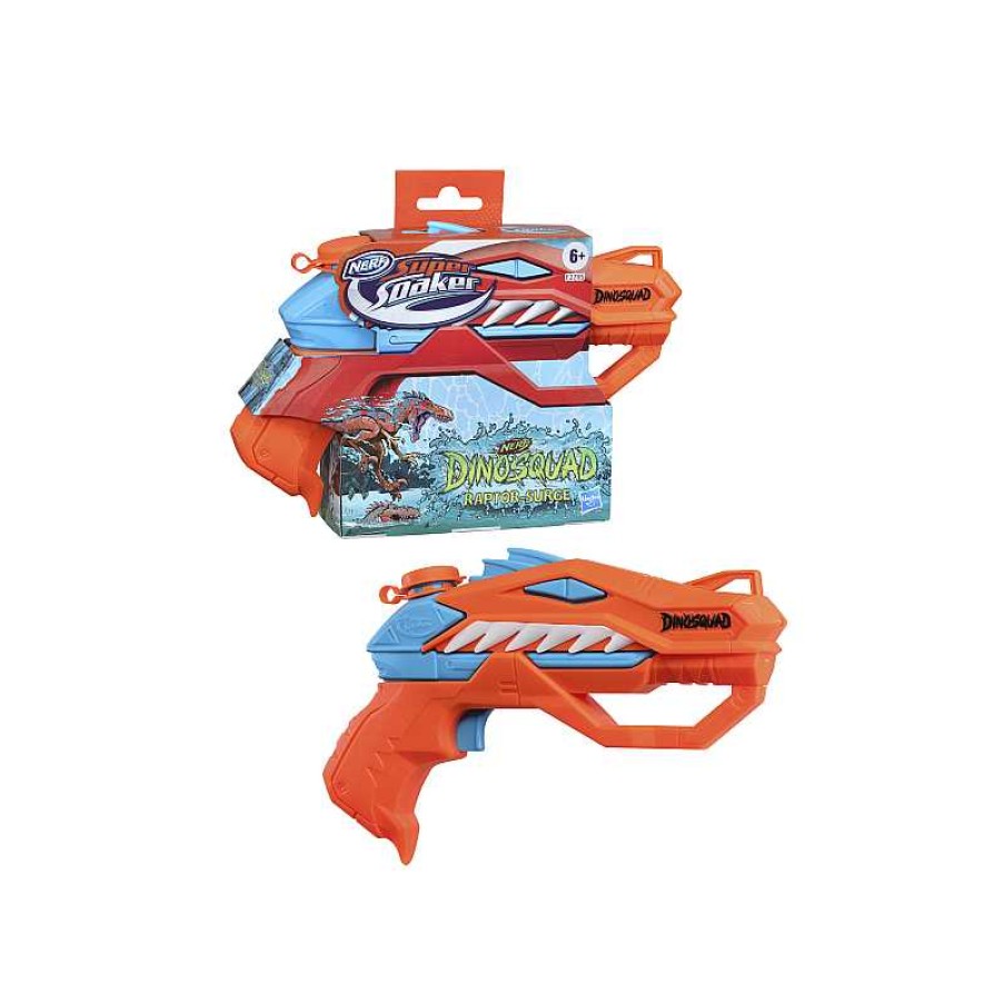 NERF Supersoaker Dinosquad Raptor Surge | Juguetes