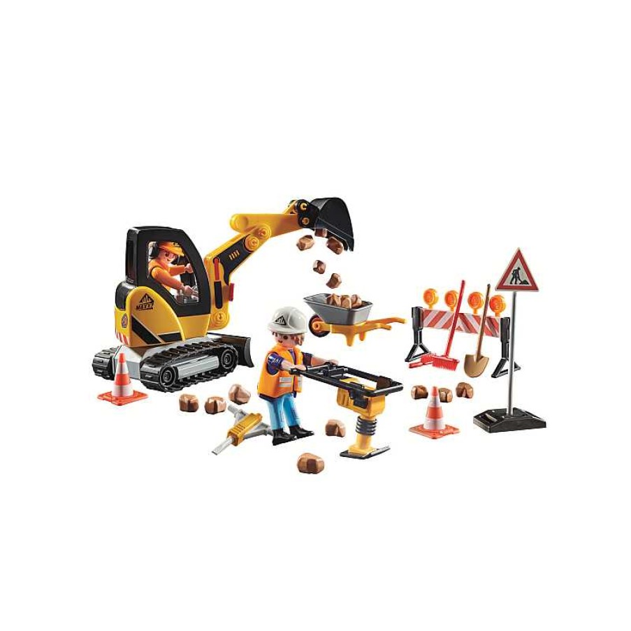 PLAYMOBIL Construccion De Carreteras | Juguetes