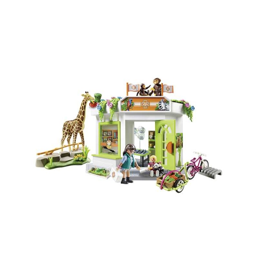 PLAYMOBIL Consulta Veterinaria En El Zoo Playmobil Family Fun | Juguetes