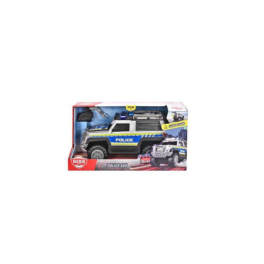 SIMBA Coche Policia Con Luz Y Sonido 30 Cm Action Series | Juguetes